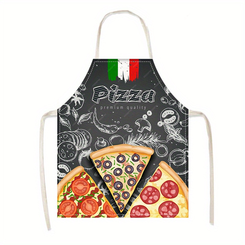リネンエプロン ピザ イタリア料理プリント キッチン クッキ - Home Cooking In Italian のレビューと価格
