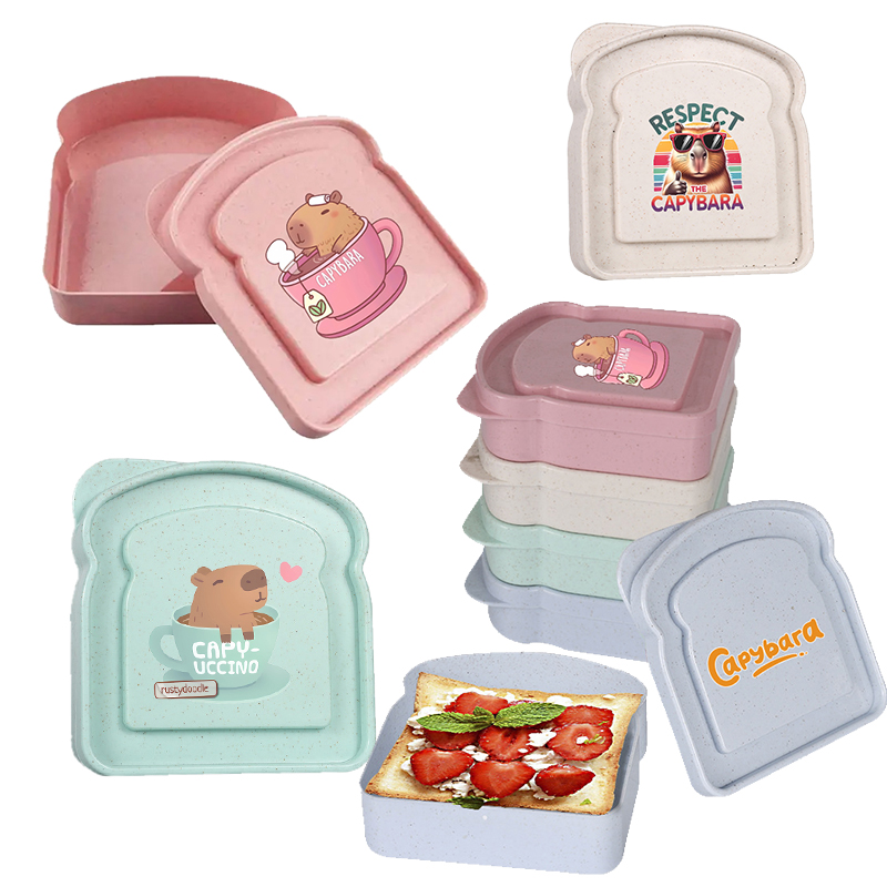 カピバラサンドイッチ食品保存ケースコンテナサラダフルーツスナ - Home Cooking Food のレビューと価格
