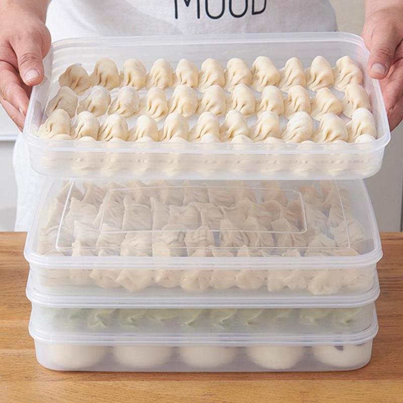 透明なキッチン収納ボックス 冷蔵庫オーガナイザー 食品グレー - Home Cooking Food のレビューと価格