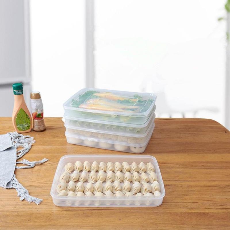 透明なキッチン収納ボックス 冷蔵庫オーガナイザー 食品グレー - Home Cooking Food のレビューと価格