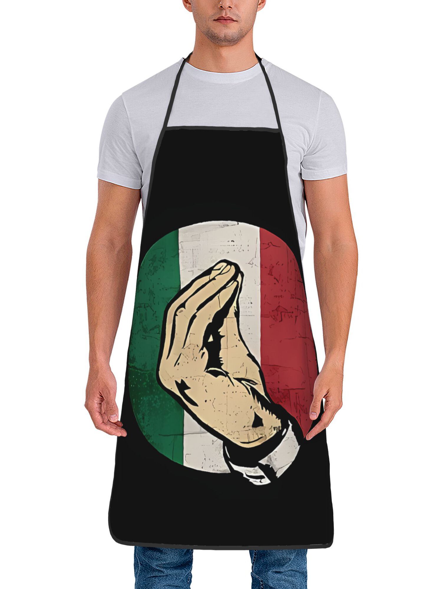 【イタリアのジェスチャー】エプロン、キッチン調理用ホームBB - Home Cooking In Italian のレビューと価格