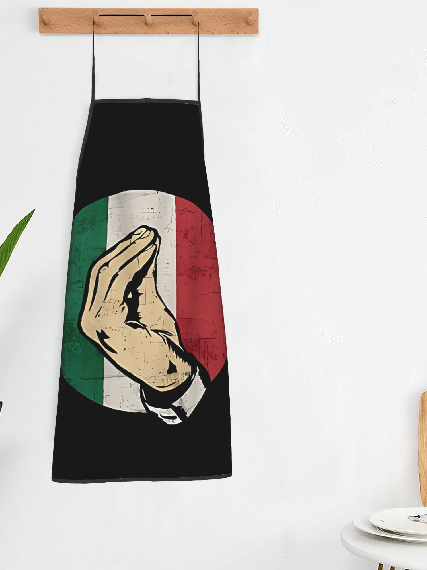 面白いイタリアの手の動きを模したキッチンエプロン イタリア国 - Home Cooking In Italian のレビューと価格