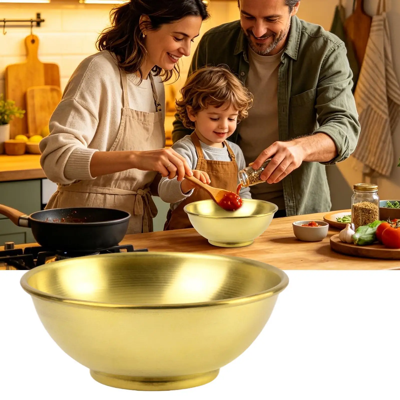 銅製ボウル 大型保存容器 サラダ用銅皿 ホームベーキング サ - Home Cooking Food のレビューと価格