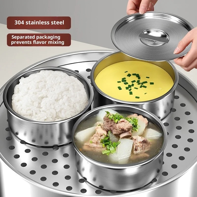 ステンレス製蒸し器 蓋付き 耐熱性 高温対応 卵プリン ベビ - Home Cooking Food のレビューと価格