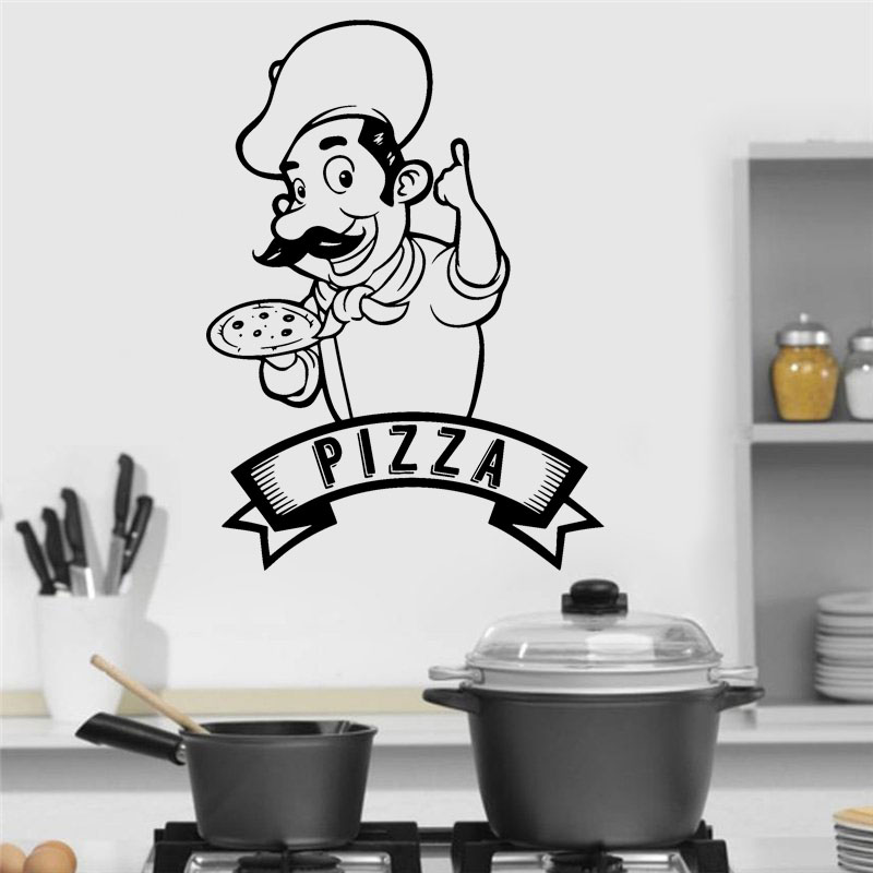 ピザピッツェリアロゴ調理サインウィンドウステッカービニールア - Home Cooking In Italian のレビューと価格