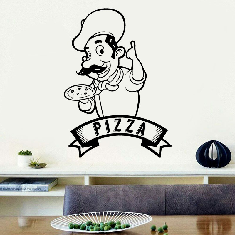 ピザピッツェリアロゴ調理サインウィンドウステッカービニールア - Home Cooking In Italian のレビューと価格