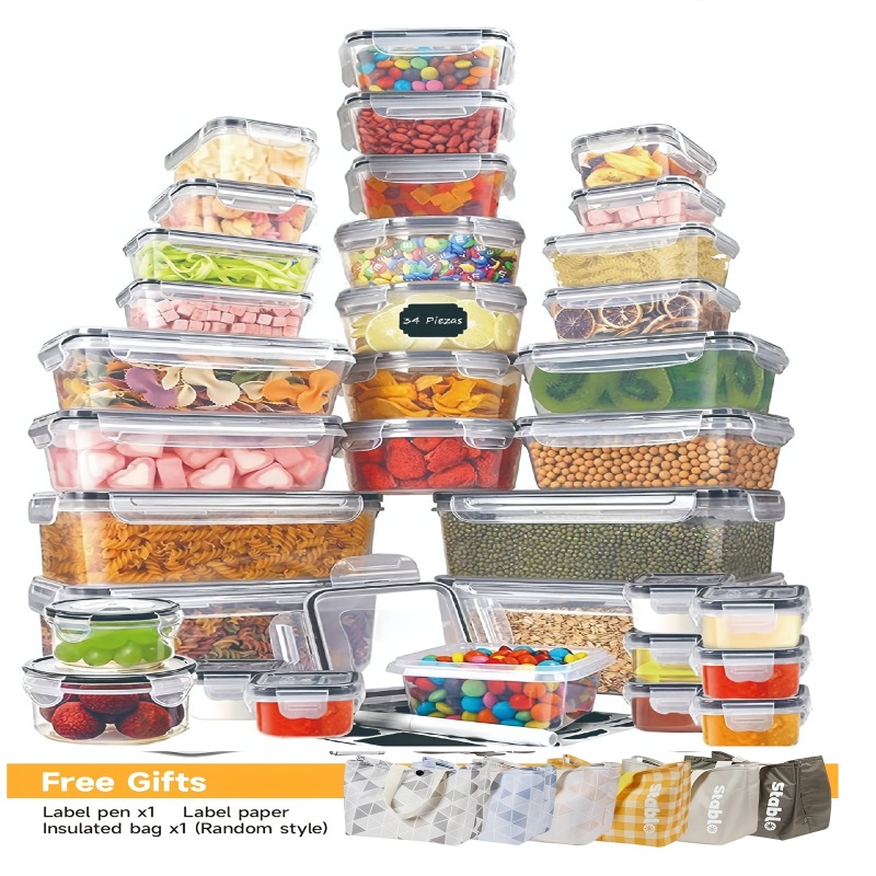 48個入り BPAフリー食品保存容器セット – キッチン、パ - Home Cooking Food のレビューと価格
