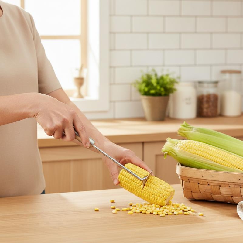 ステンレス製のトウモロコシ皮むき器、鋭利な刃、再利用可能なキ - Home Cooking Restaurants のレビューと価格