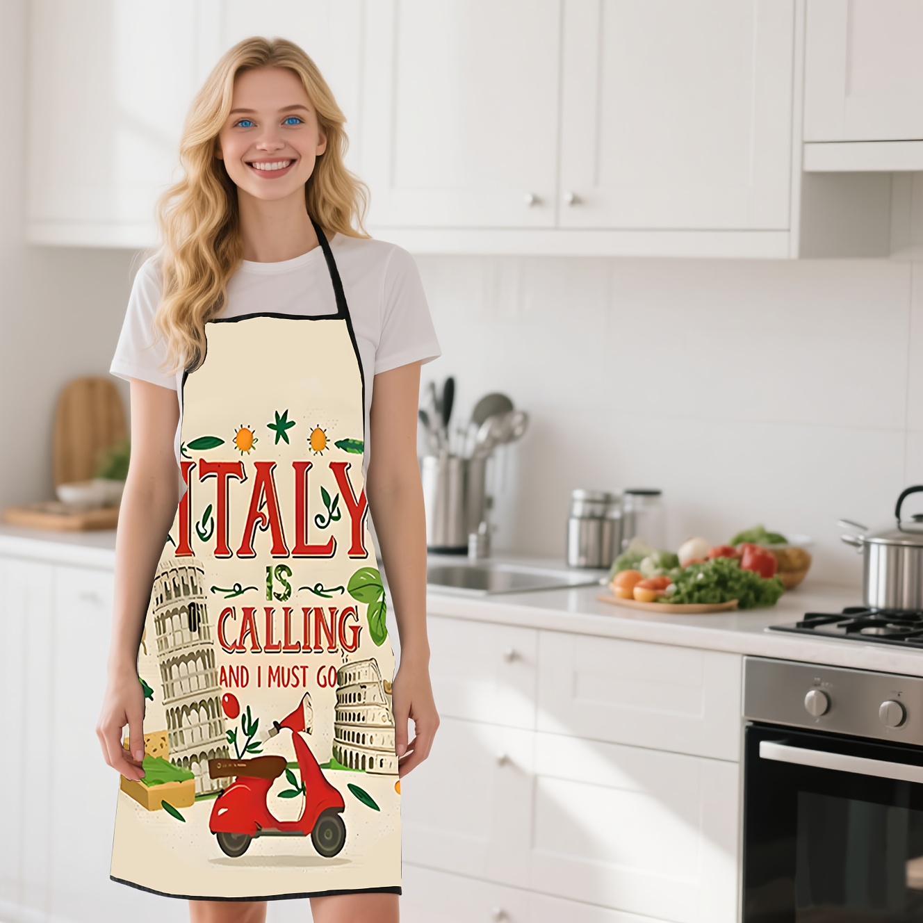 イタリアをテーマにしたエプロン1枚、イタリアが呼んでいる、そ - Home Cooking In Italian のレビューと価格